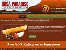 Tablet Screenshot of dosaparadise.net